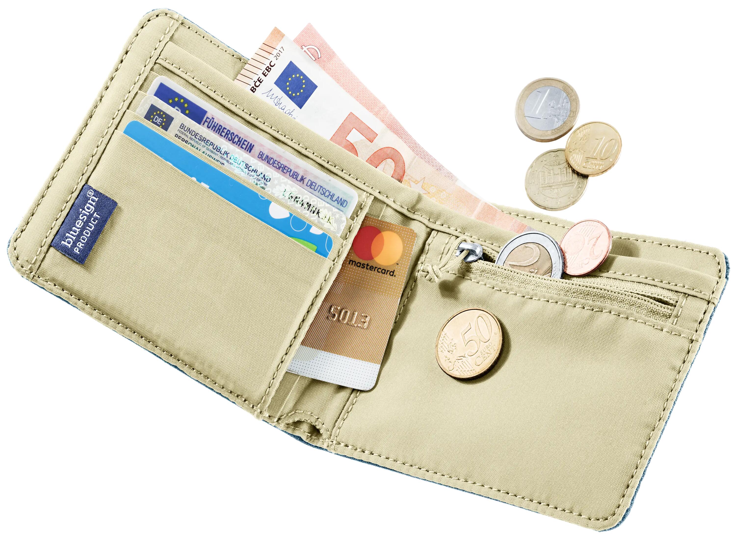 Portemonnaie - Accessoires - Unisex - Schlank, Reißverschlussfach - denim blue 2/3
