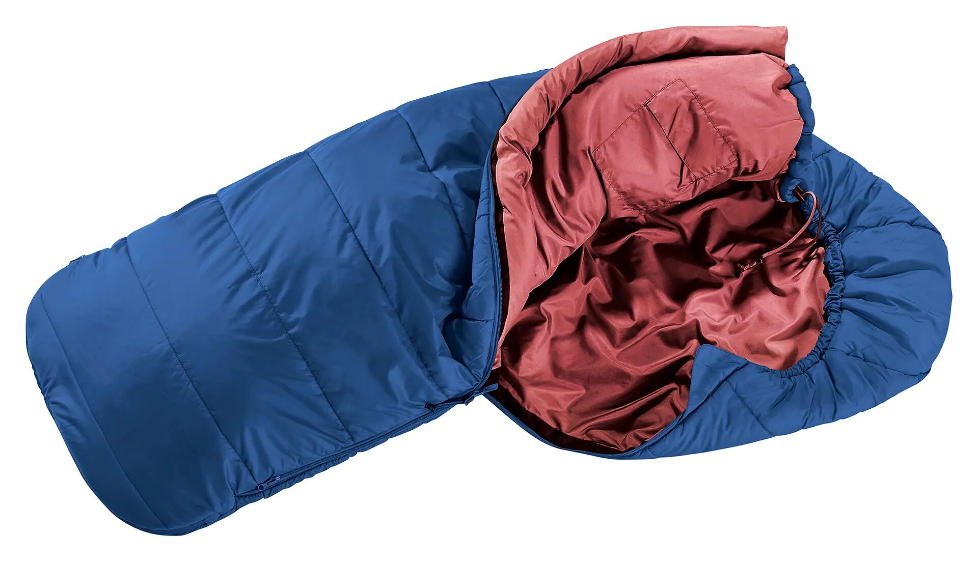 Śpiwór dziecięcy Deuter Starlight (130-170 cm) - nightblue/redwood 2/10