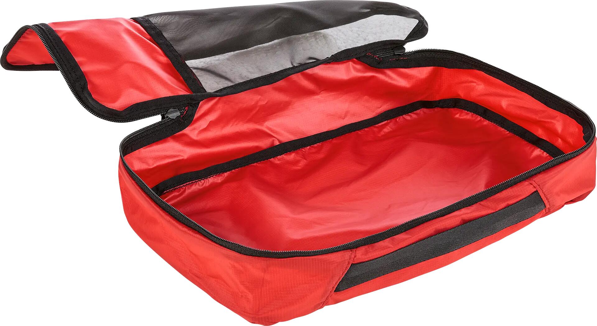 Sac de rangement - voyage - unisexe - filet avec zip 3 l - rouge 2/4