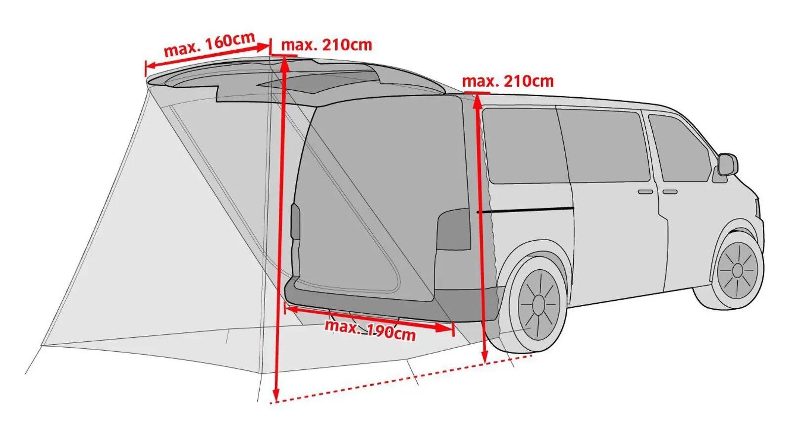 Fahrzeug-Zelt Drive Van Trunk linen 4/7