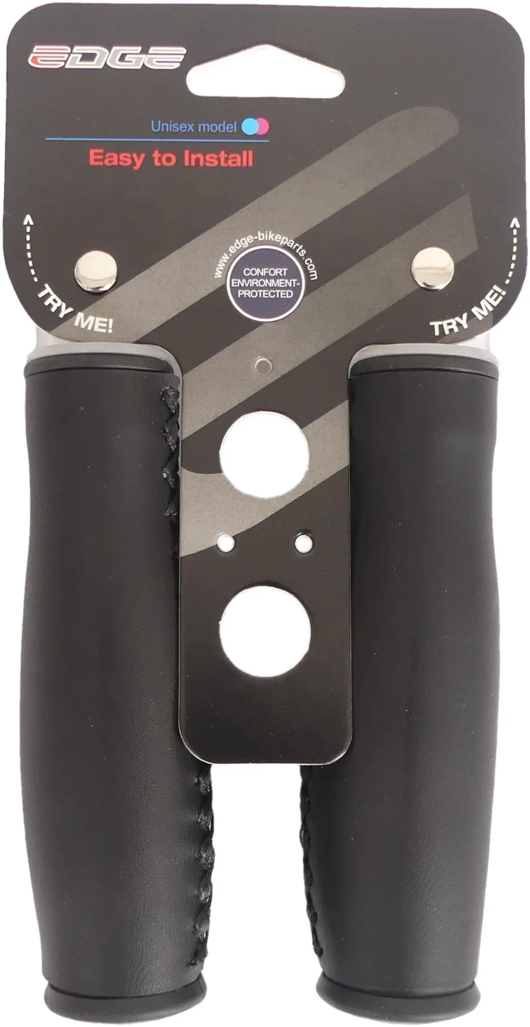 Poignées en cuir synthétique Edge City 135mm Noir - Élégantes et Durables 3/4