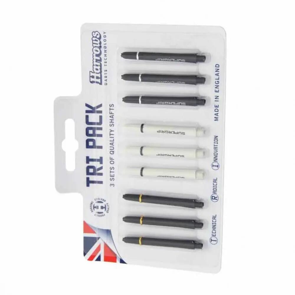 Cañas Tri Pack Harrows Supergrip Pro Shaft Medium White/Black 3/3