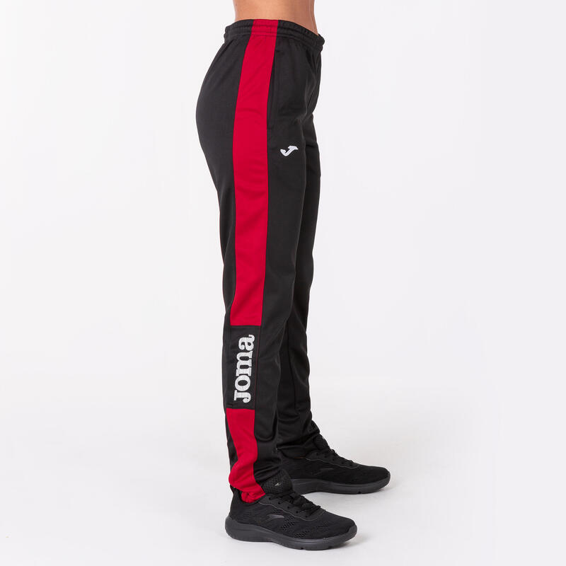 Calça comprida Mulher Joma Championship iv preto vermelho