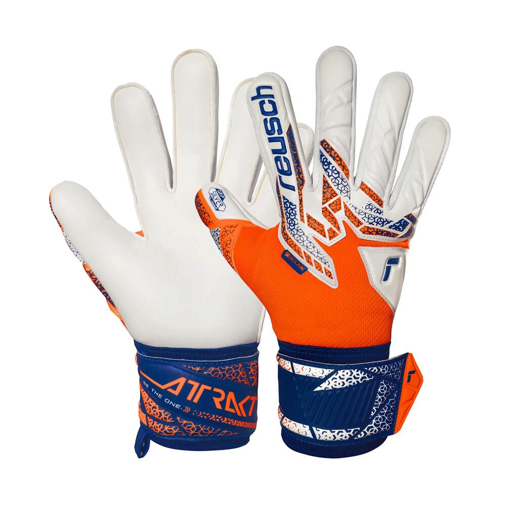 Reusch Attrakt ENERGIZE Silver Goalkeeper Gloves