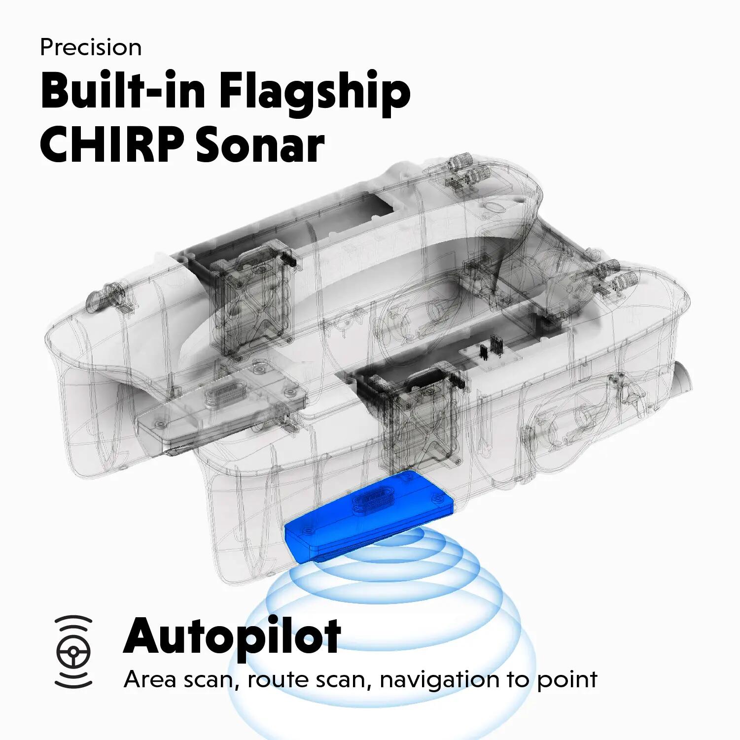 Deeper Quest voerboot met CHIRP-sonar en GPS-autopiloot 4/7