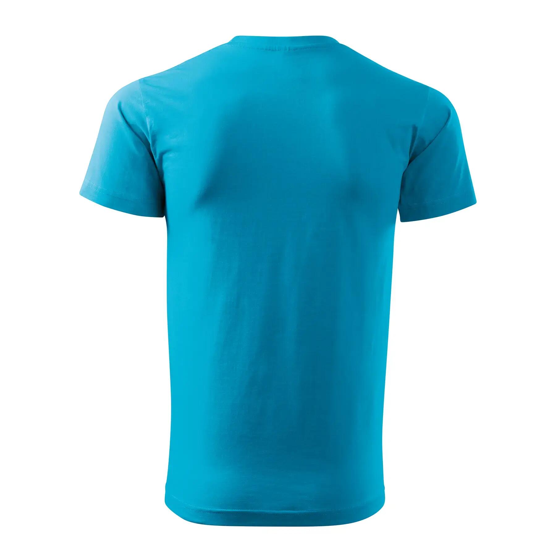 Tshirt BASIC Homme (Turquoise Vif) 4/5