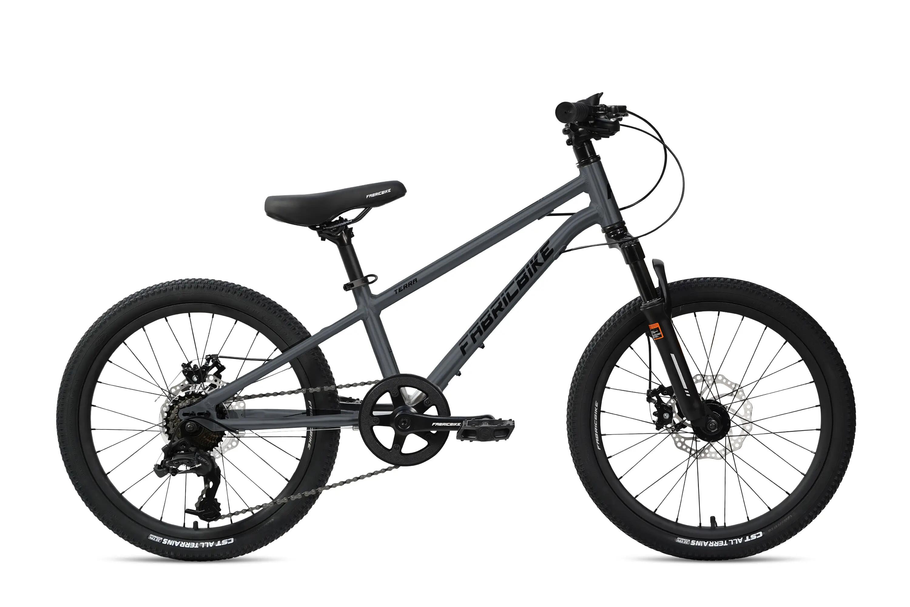 Terra 20'' – bicicletă de munte pentru copii 6-8 ani, 7 viteze, Graphite