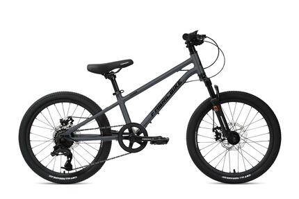 FABRICBIKE Terra - VTT 20'' enfant 6-8 ans, 7 vitesses. Graphite