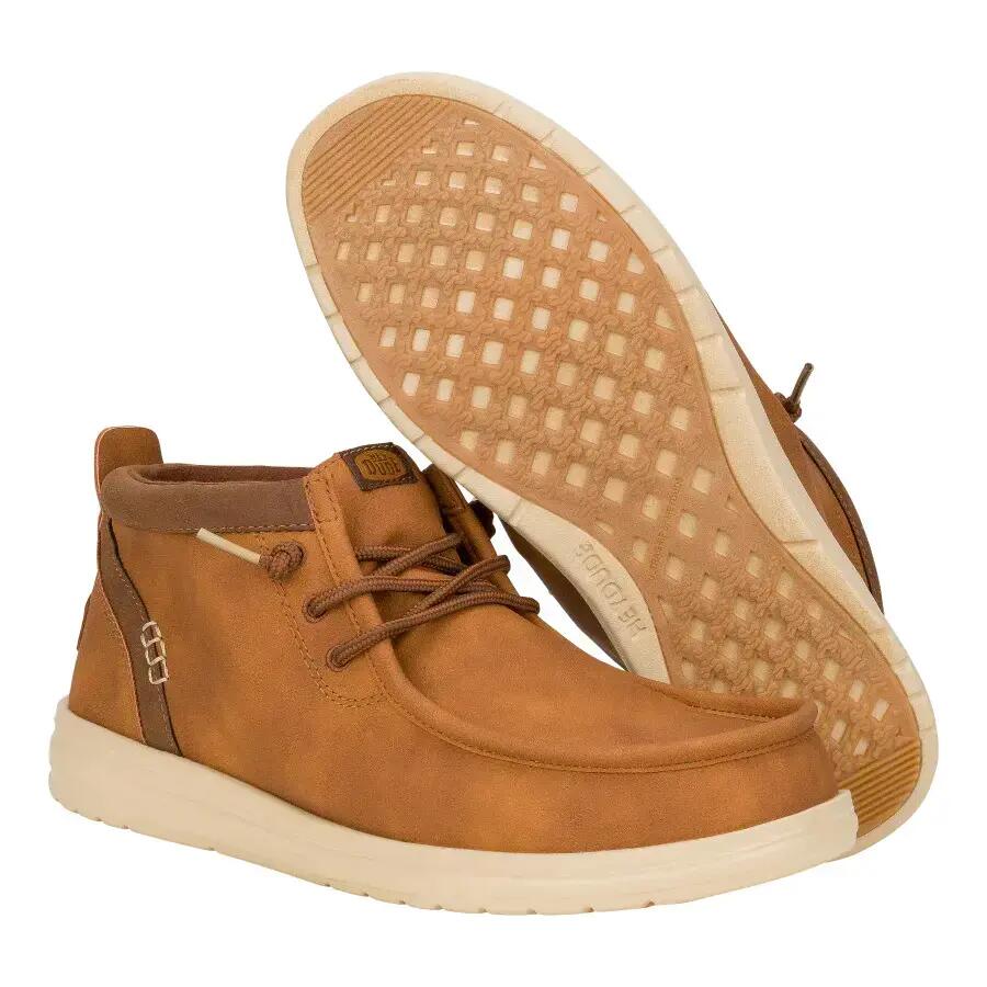 Boots Hey Dude Model Wally Mid Grip R Classic Kleur Lichtbruin 7/7