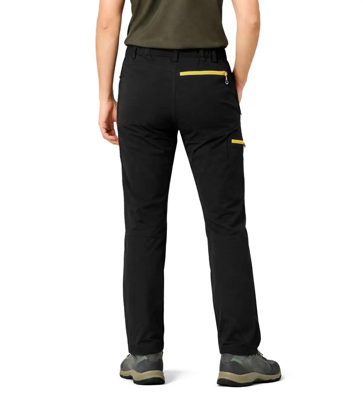 Pantalón de Montaña Ligero de Escalada y Trekking Civetta Unisex Negro 3/4