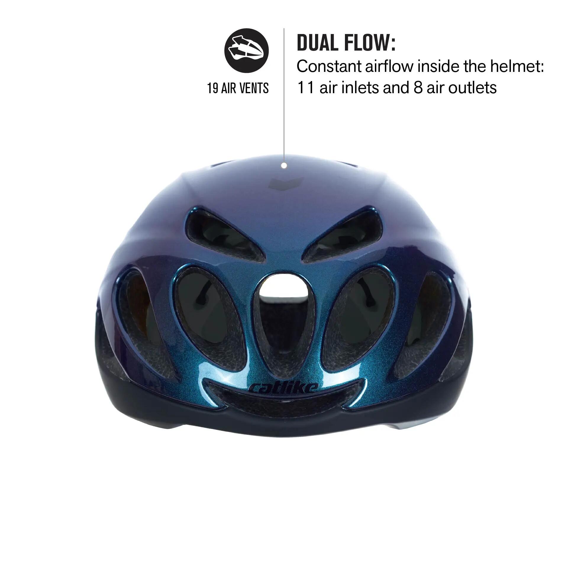 Casco de Bicicleta Carretera Vento MIPS Azul/Negro 3/11