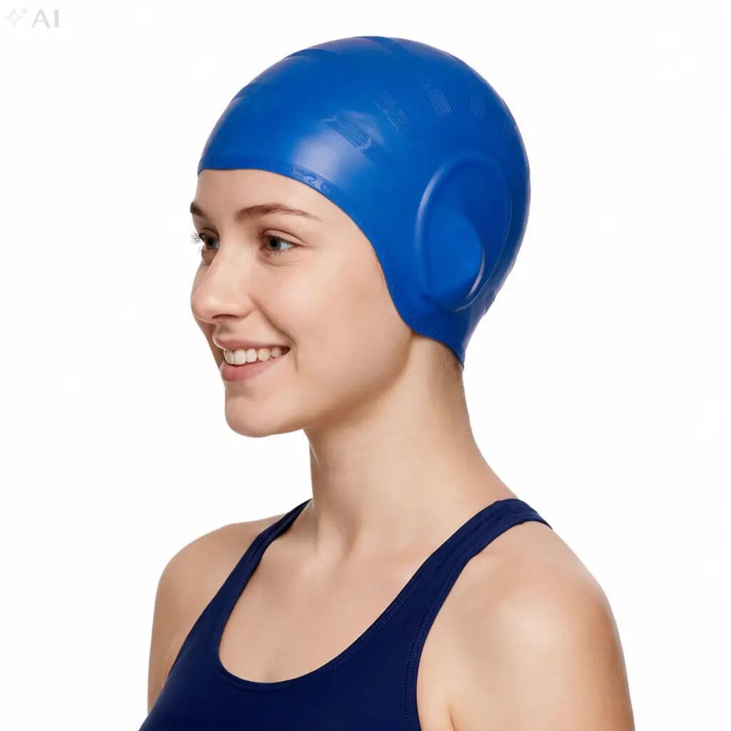Czepek pływacki na basen unisex Aqua-Sport Ear Cap 9/10