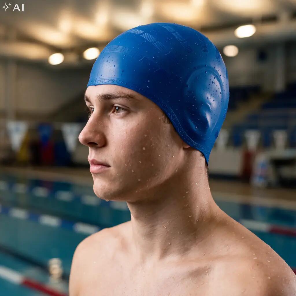 Czepek pływacki na basen unisex Aqua-Sport Ear Cap 10/10