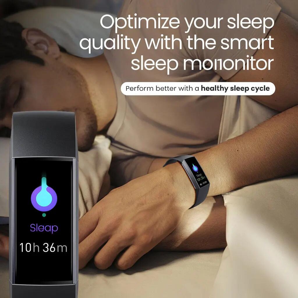 Bracelet d’activité Pro AMOLED cardiofréquencemètre 2 bracelets noir 3/14