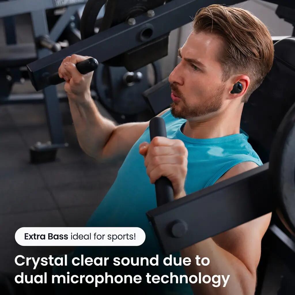 Oordopjes SoundWave Pro Sport – Bluetooth 5.3, ENC – Zwart 4/11