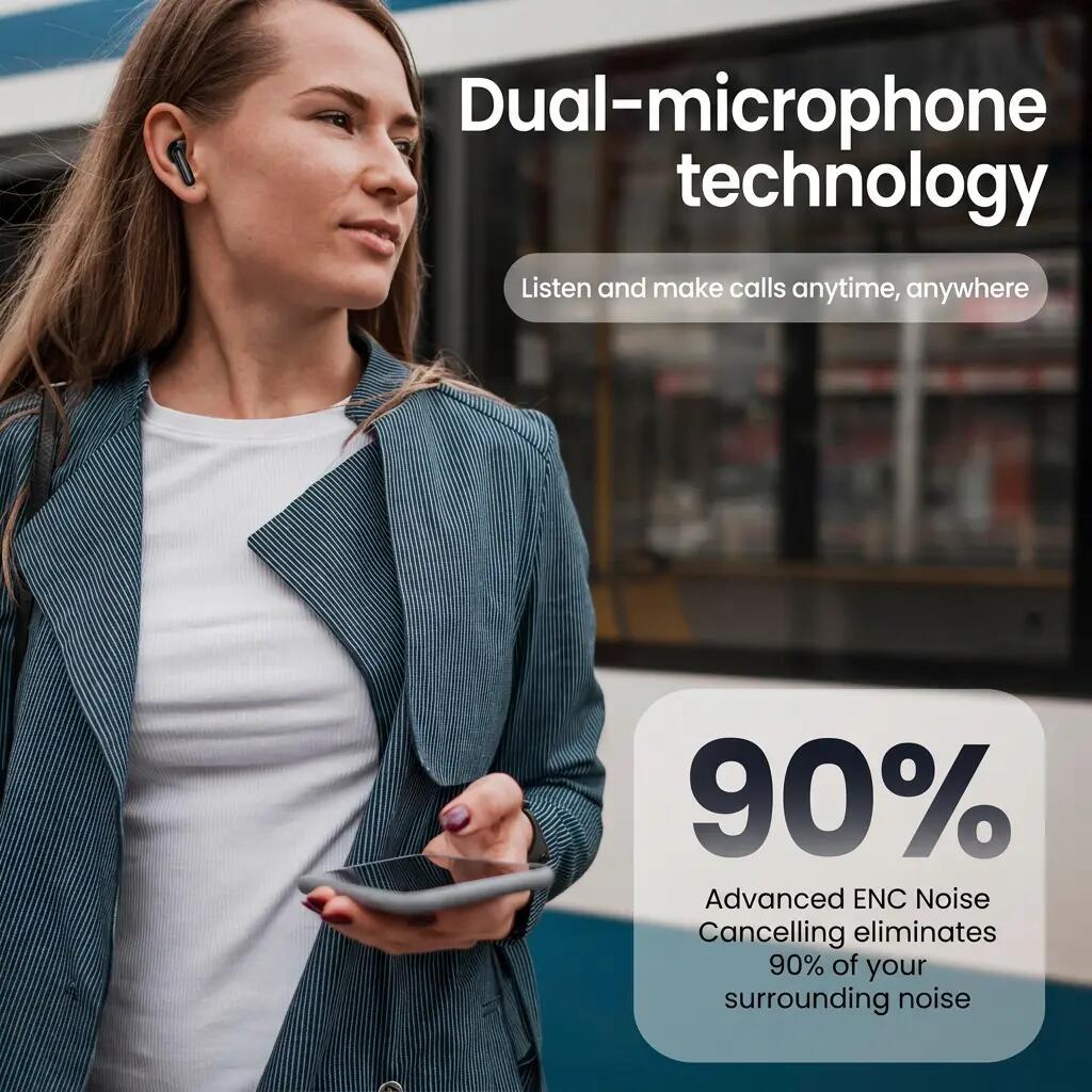 Oordopjes SoundWave Pro 4 – ENC en Bluetooth 5.4 – Zwart 3/11