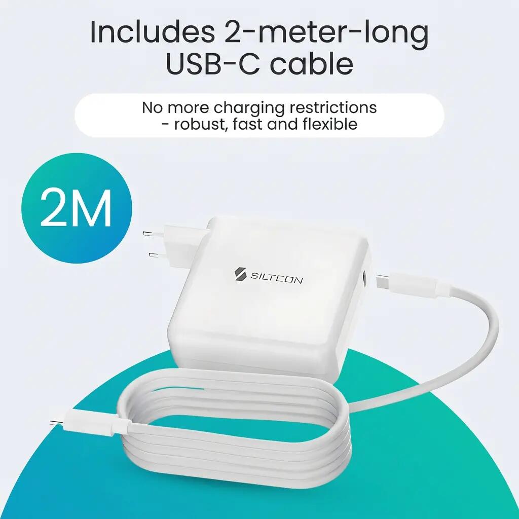Oplader USB-C 96W – Laptop, Tablet en Telefoon – 2m Kabel 3/9