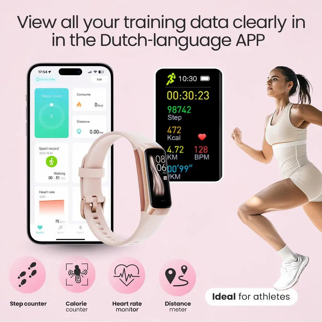 Smartwatch Vitéa – Hartslagmeter en 2 Bandjes 8/11