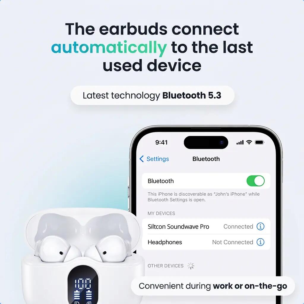 Oordopjes Bluetooth – ANC, ENC en Bluetooth 5.3 – Zwart 11/11