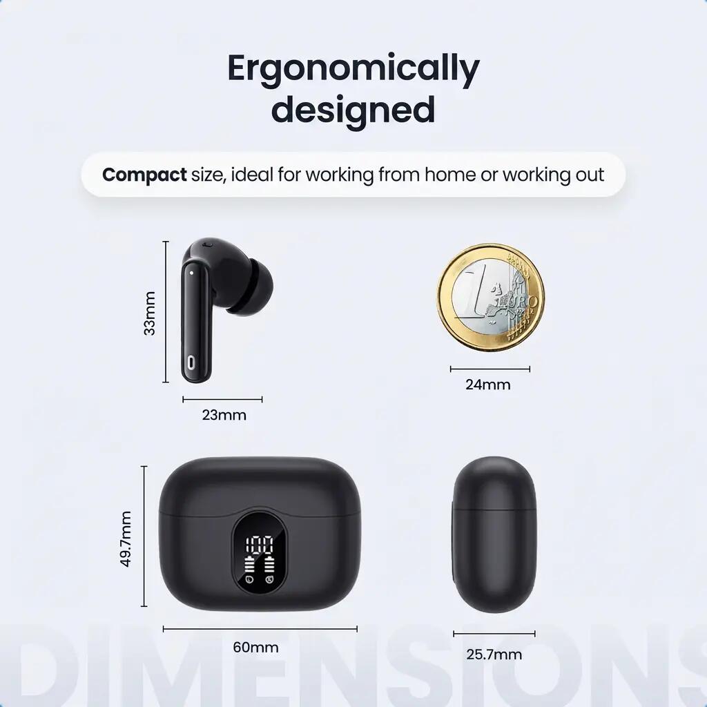 Oordopjes Bluetooth – ANC, ENC en Bluetooth 5.3 – Wit 11/11