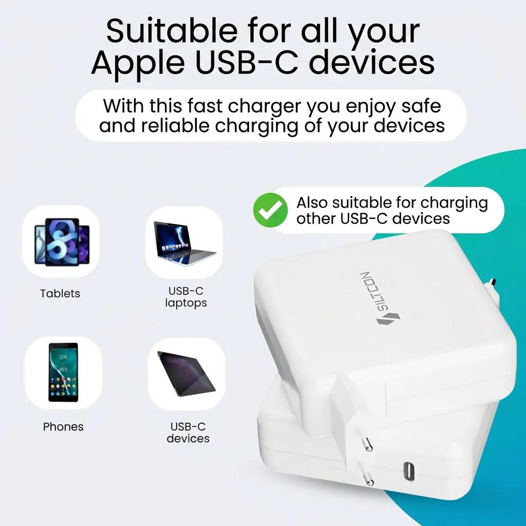 Oplader USB-C 96W – Laptop, Tablet en Telefoon – 2m Kabel 9/9