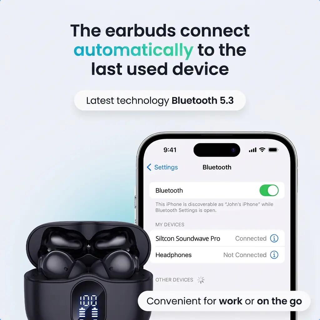 Oordopjes Bluetooth – ANC, ENC en Bluetooth 5.3 – Wit 10/11