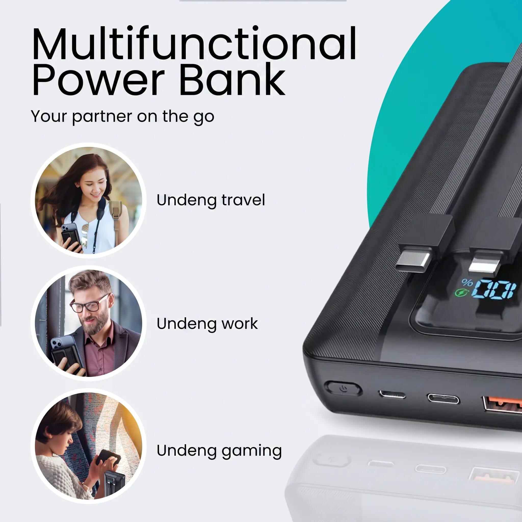 Powerbank 30000mAh - USB-C 22.5W - LED Display 5/11