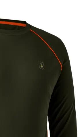T-Shirt Manica Lunga da Caccia Deerhunter Chamois in Cotone Uomo 3/3