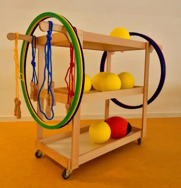 CARRELLO PSICOMOTORIO IN LEGNO 4/4