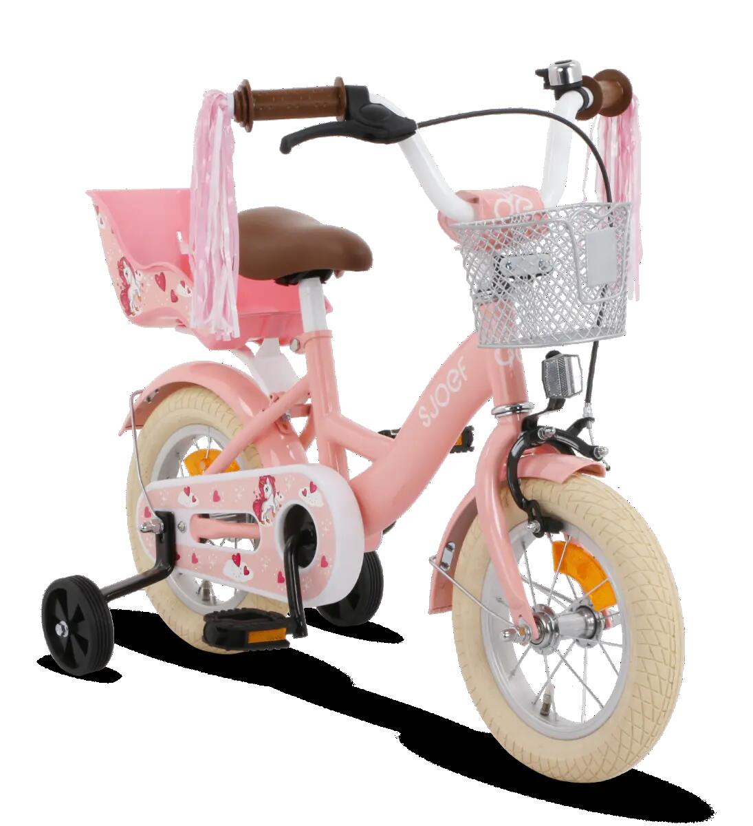 Dolly Meisjesfiets 12 inch - Kinderfiets 2-4 jaar - Fiets & Zijwieltjes - Roze 2/12