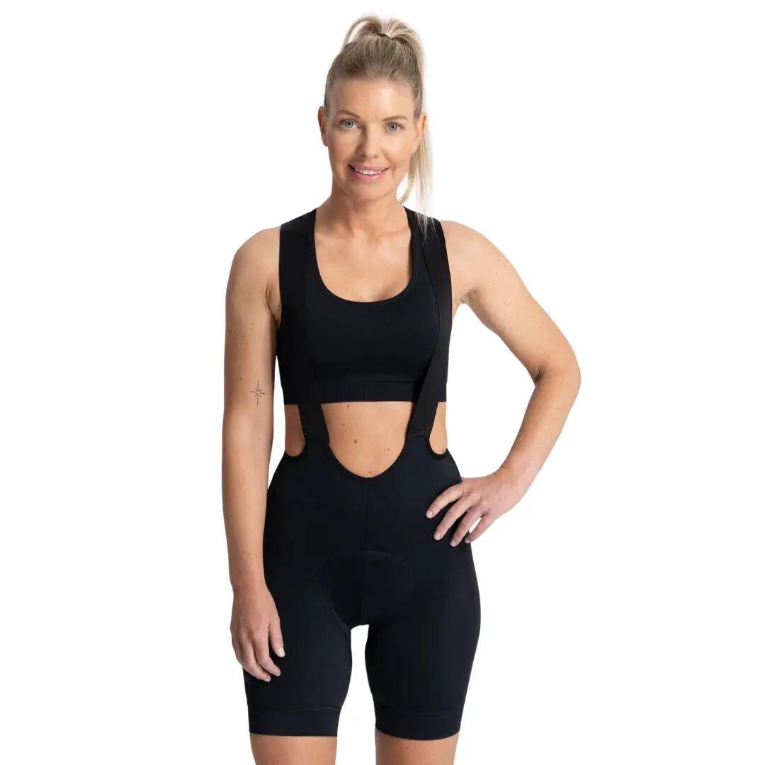 Korte Fietsbroek Met Bretels Dames Ultracing 2.0 7/7