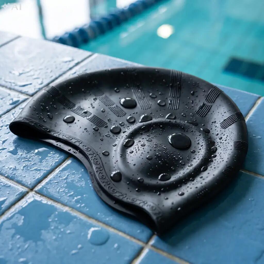 Czepek pływacki na długie włosy i uszy Aqua-Sport Ear Cap 6/10