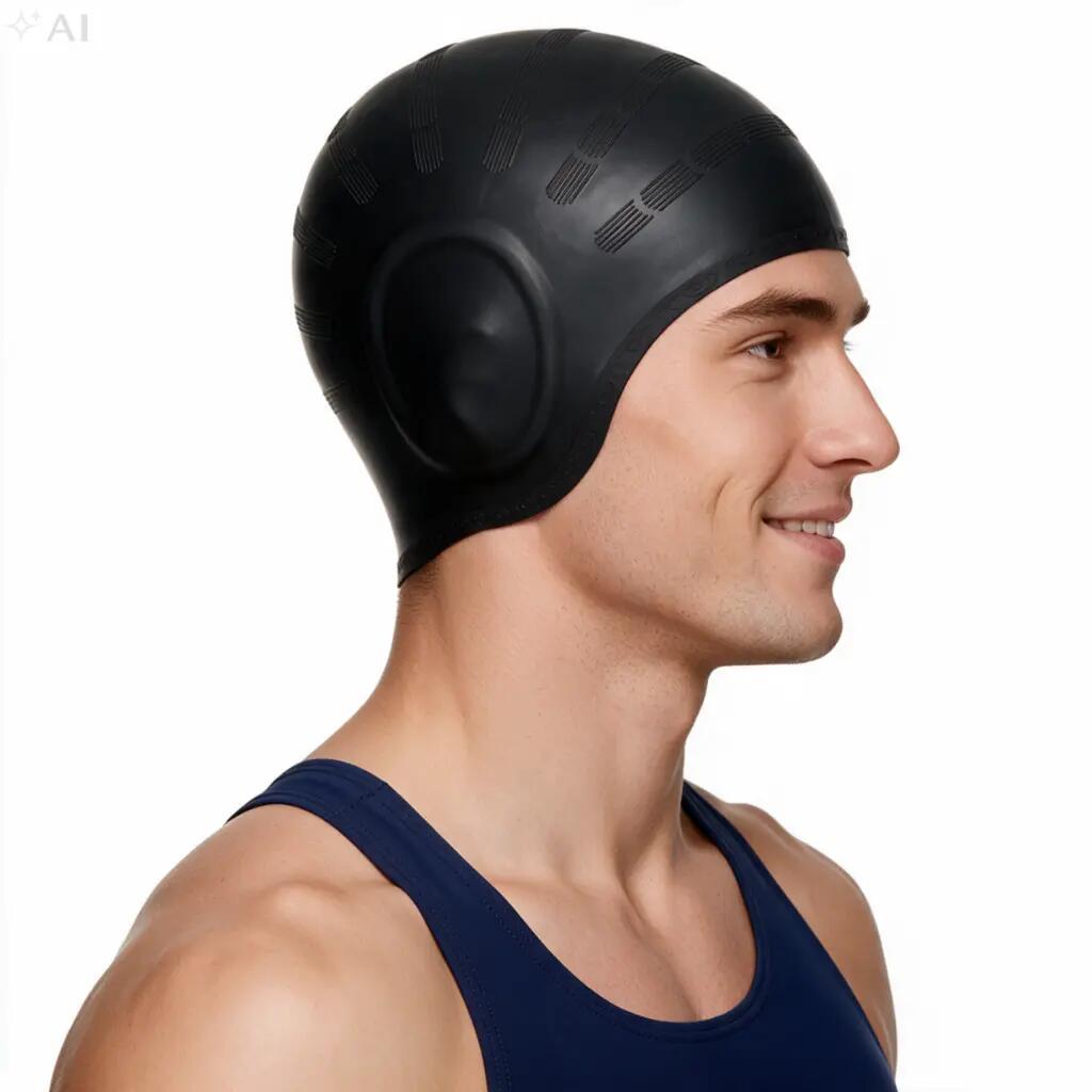 Czepek pływacki na długie włosy i uszy Aqua-Sport Ear Cap 4/10