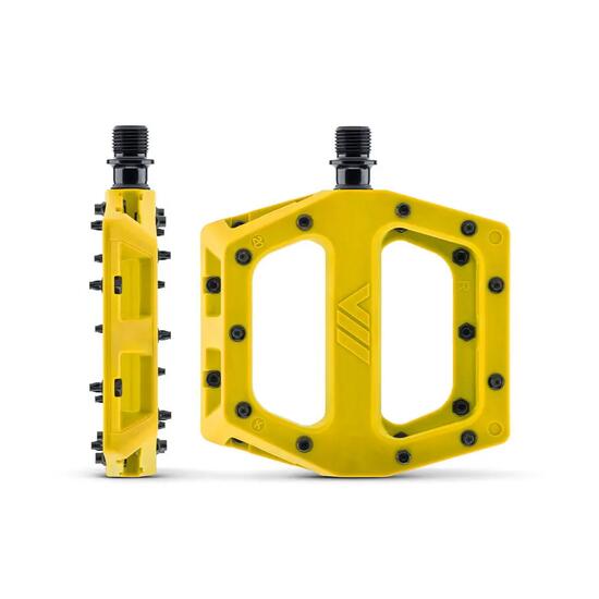 Paar DMR V11 Flat Pedalen Geel