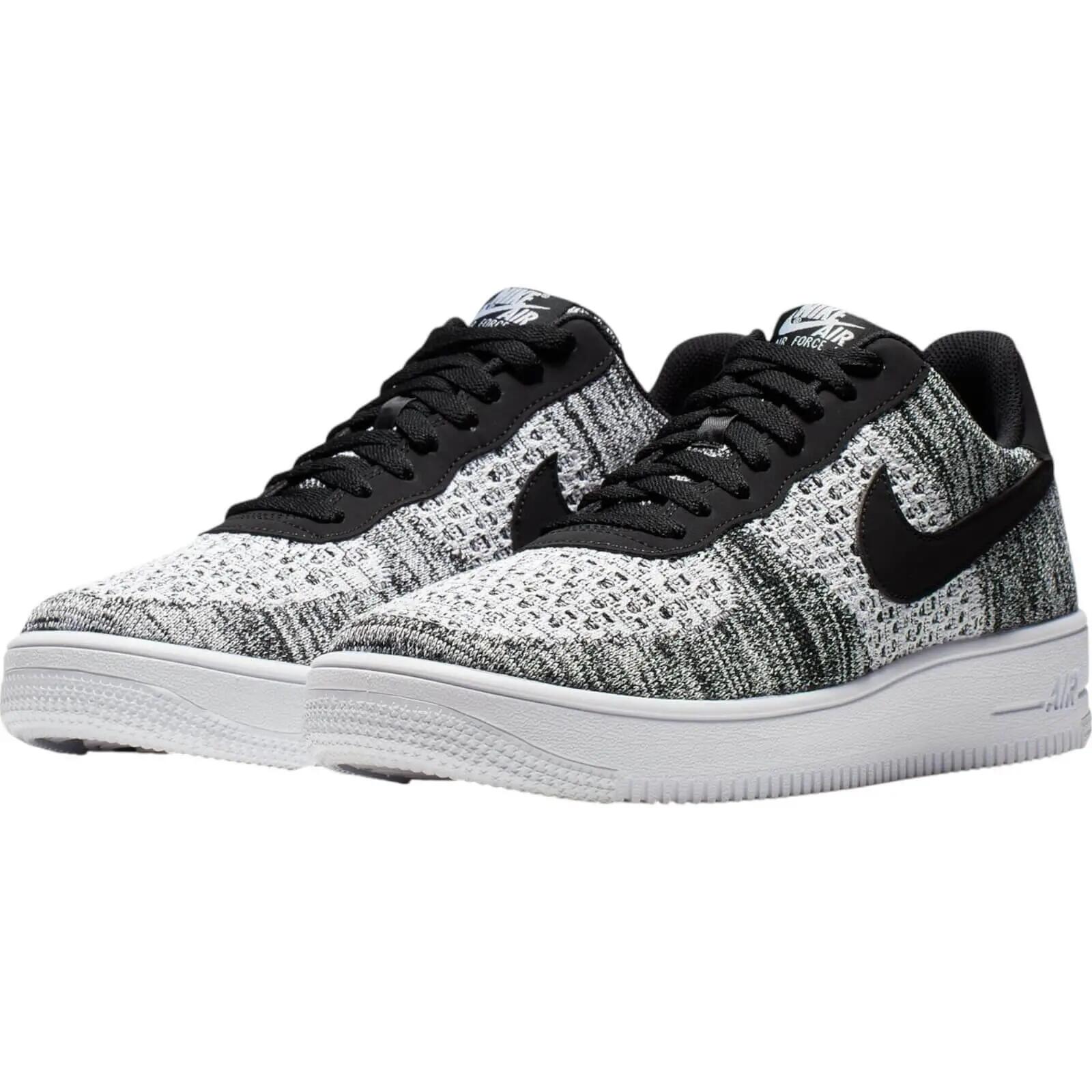 Nike Air Force 1 Flyknit 2 Black Pure Platinum 4/6