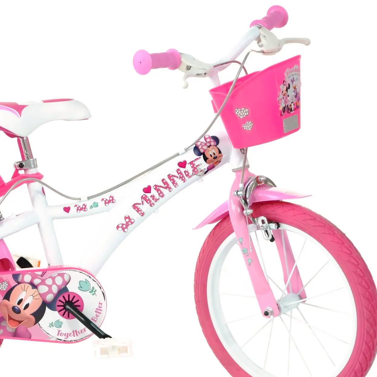 Gereviseerd - kids cycling - meisjes - 14" Minnie Mouse - roze 2/4