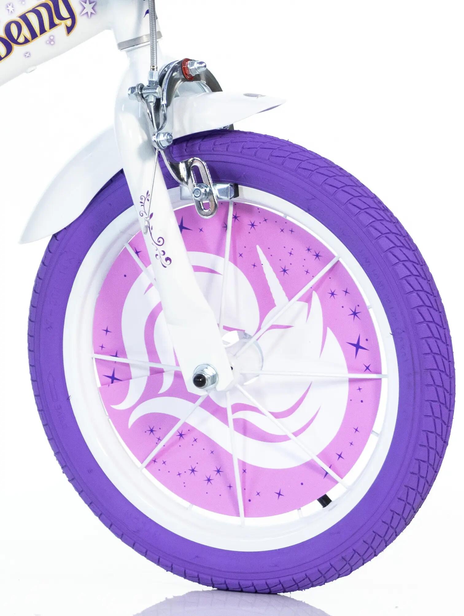 Kinderfiets 14 inch 4-6 jaar Unicorn Academy 5/6