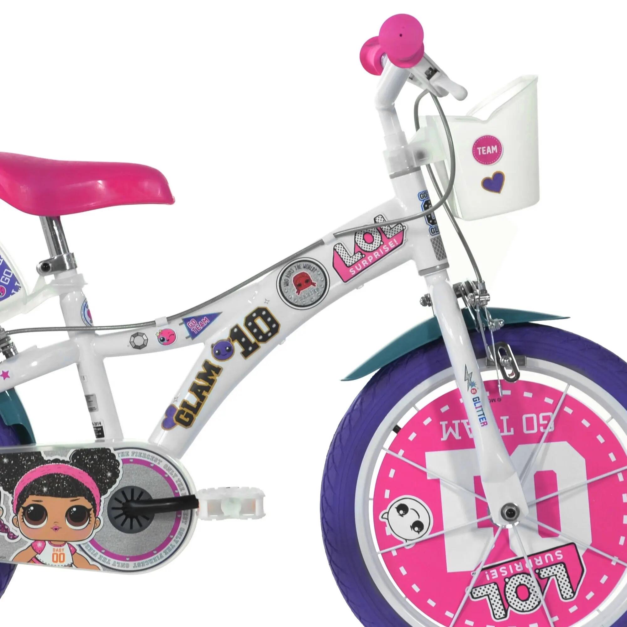 Velo Enfant 14 Pouces 4-6 Ans LOL Surprise 3/4