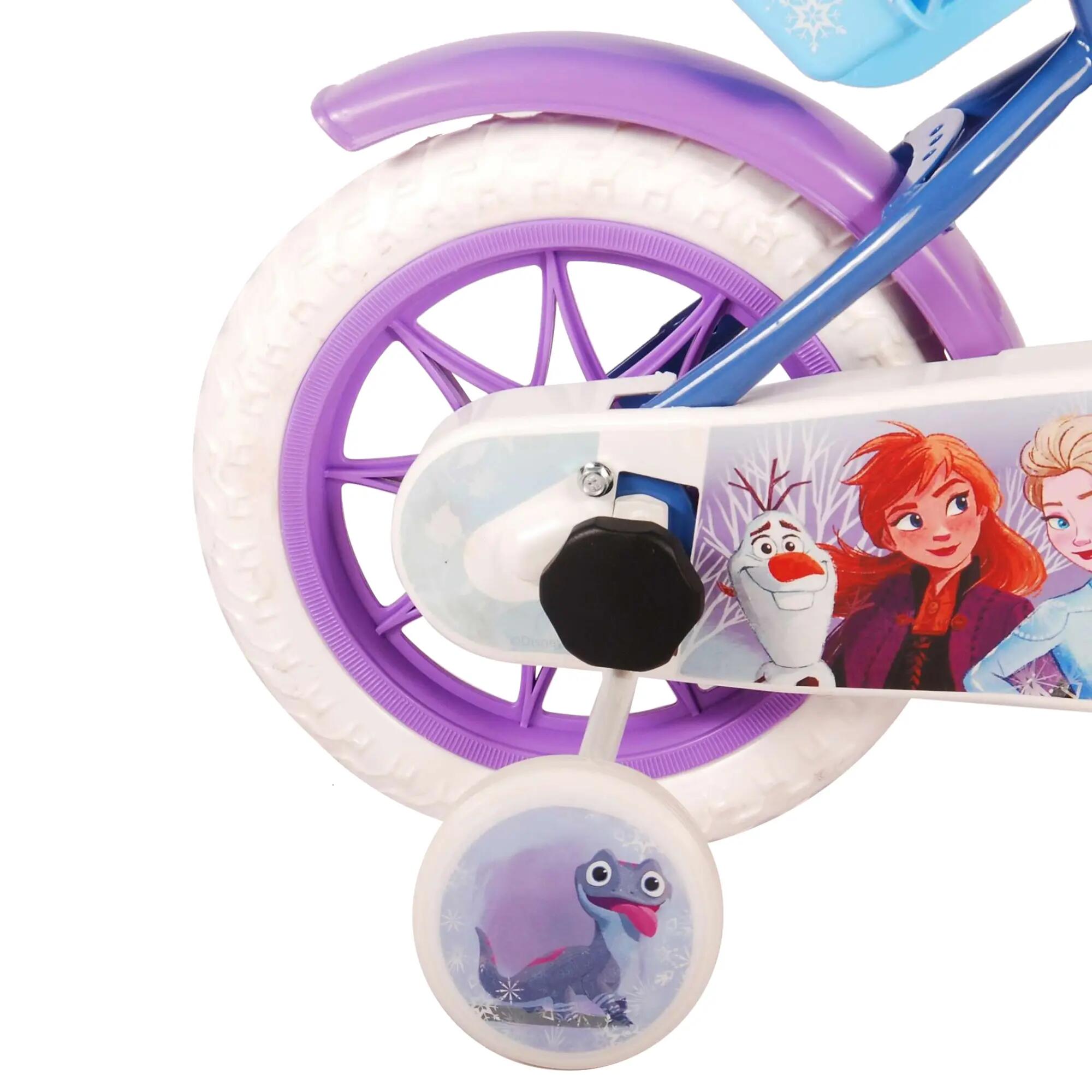 bicicletta per bambini - ciclismo infantile - modello Disney Frozen - 12" - blu. 3/3