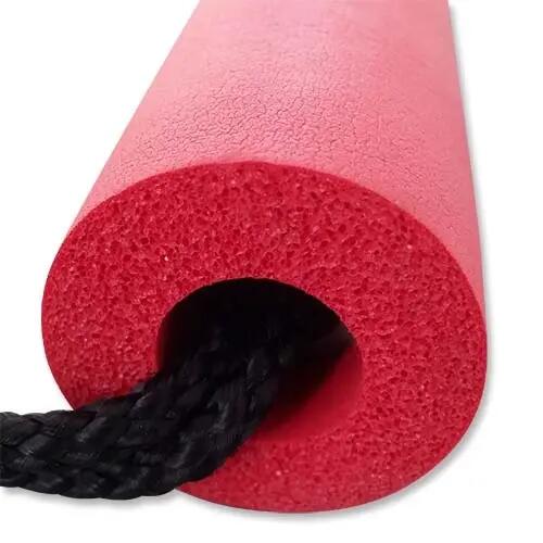 Nunchaku, GYAKORLÓ, szivacs, zsinóros, sárkányos, piros 2/3