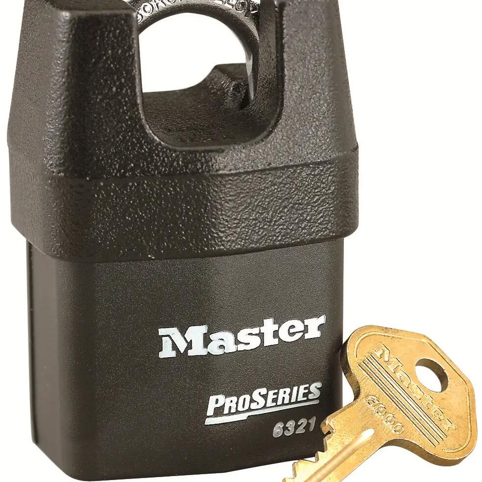 Heavy Duty Weatherproof Padlock [Closed Shackle] [Key] [Outdoor] 6321EURD