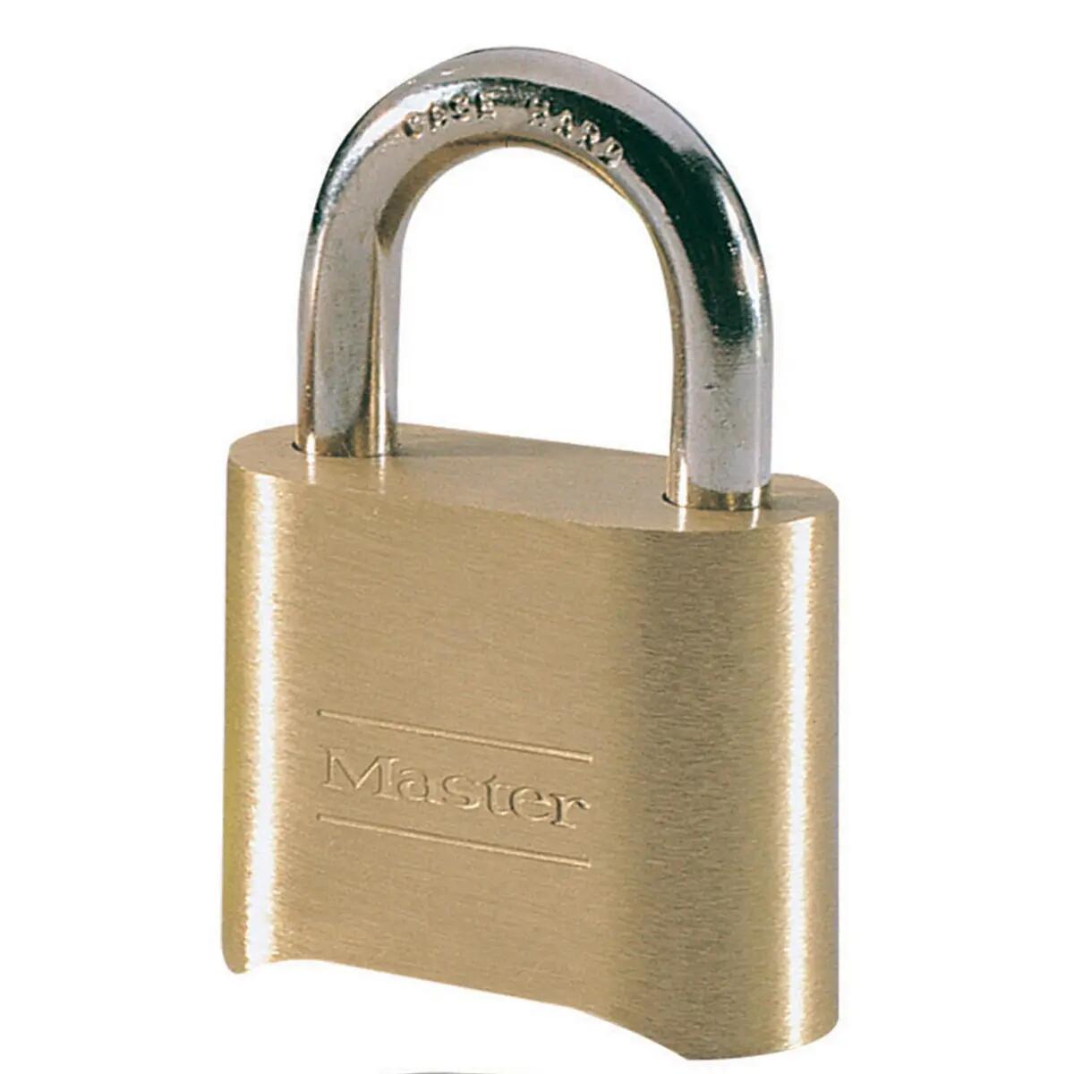 Gecertificeerd combinatiehangslot met huis van massief zink 7,5 x 5,1 x 2,4 cm 1/2