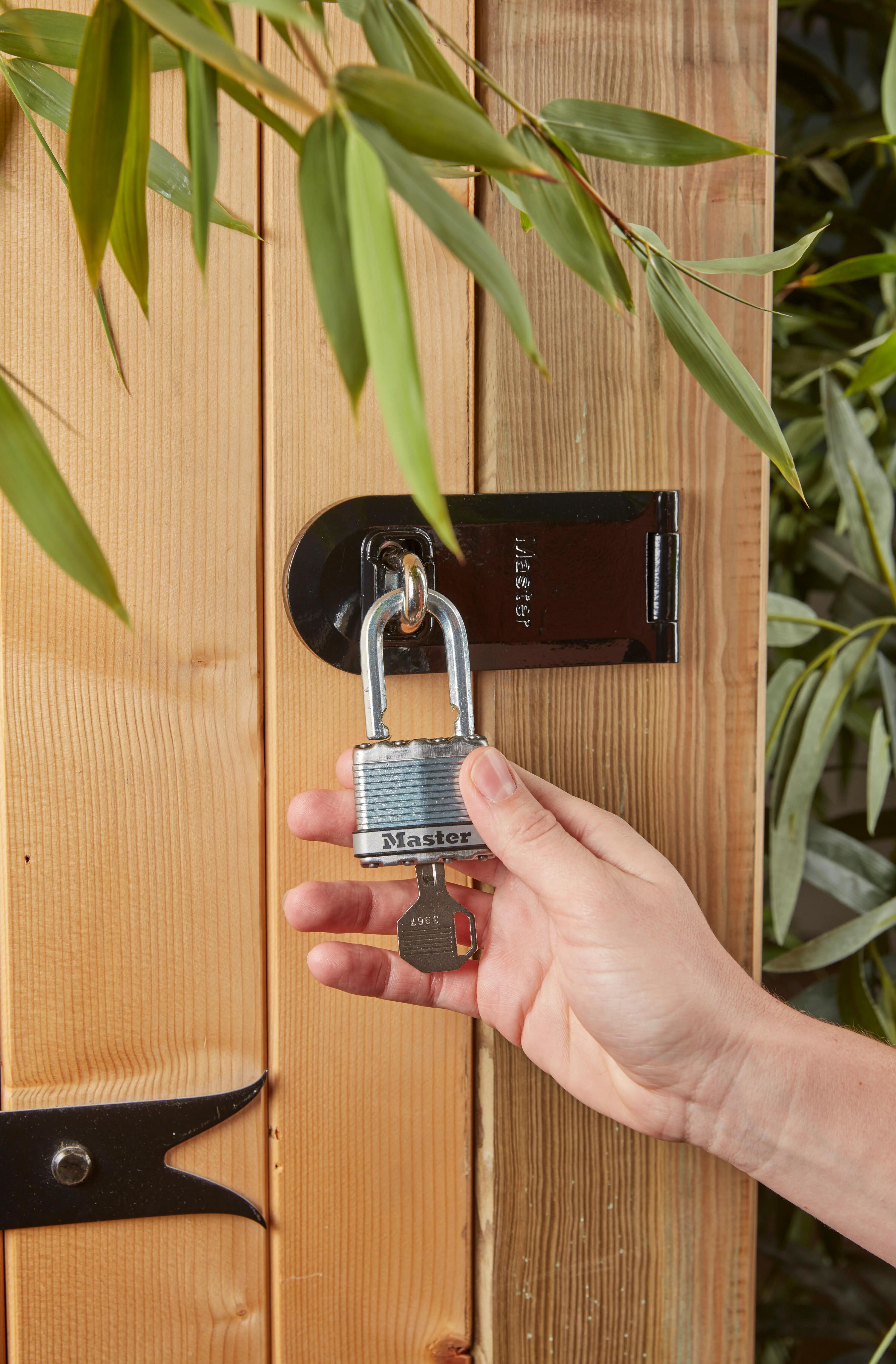 Candado Alta Seguridad Llaves Acero Laminado Exterior 45 x 72 x 27 2/2