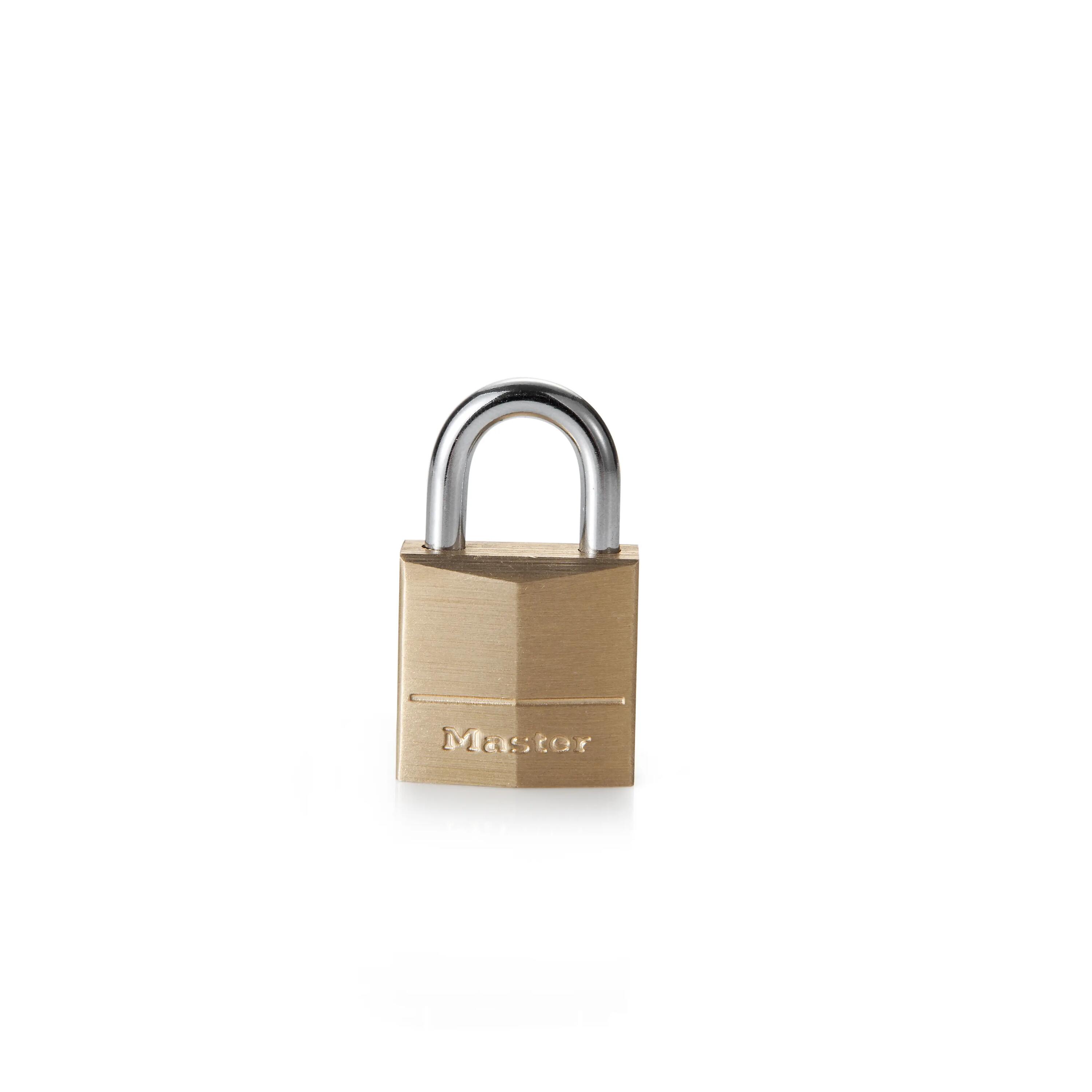 120EURD Petit Cadenas à Clé en Laiton, Doré, 3,4 x 2 x 1 cm 2/2