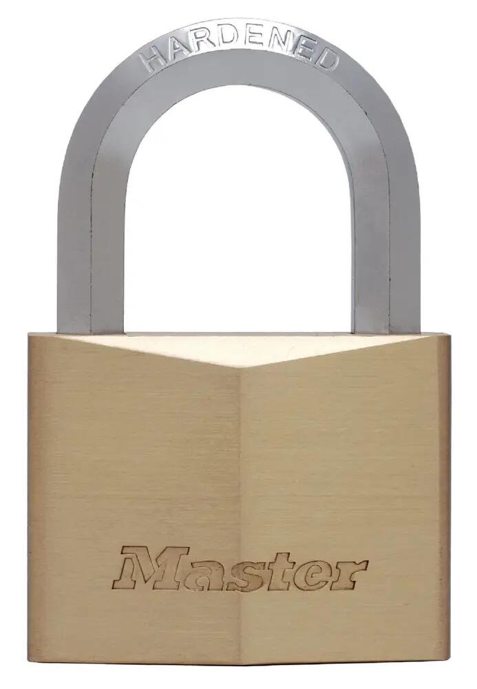1165EURD Cadenas à Clé en Laiton Massif et Anse Hexagonale 2/3