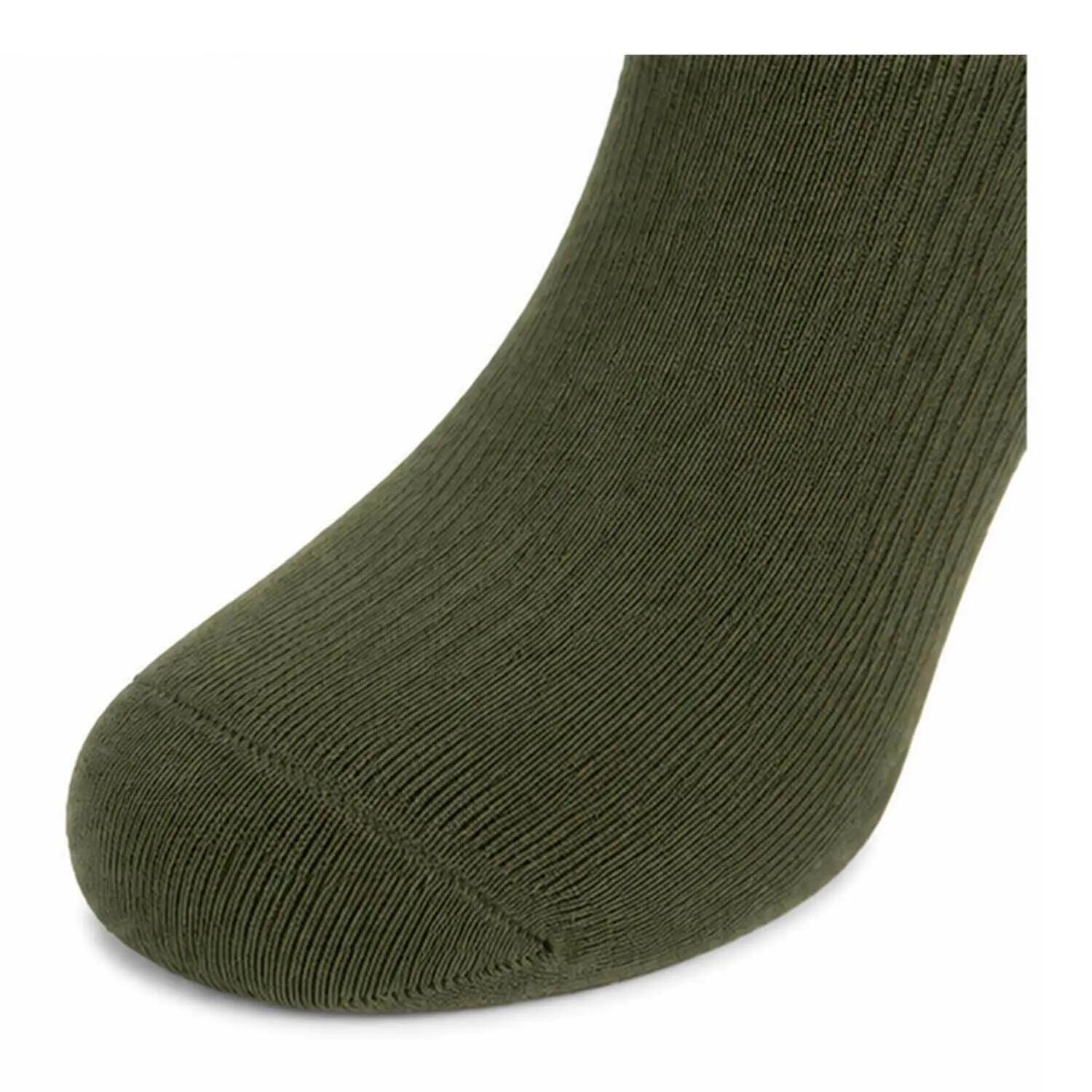 Chaussettes Imperméables TRAIL-DRY Vert kaki en Fibres de Bambou | Trail, Trek 4/8