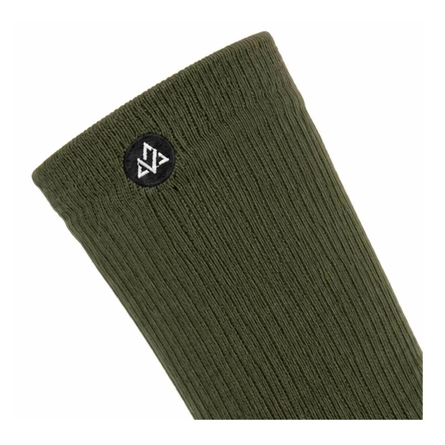 Chaussettes Imperméables TRAIL-DRY Vert kaki en Fibres de Bambou | Trail, Trek 3/8