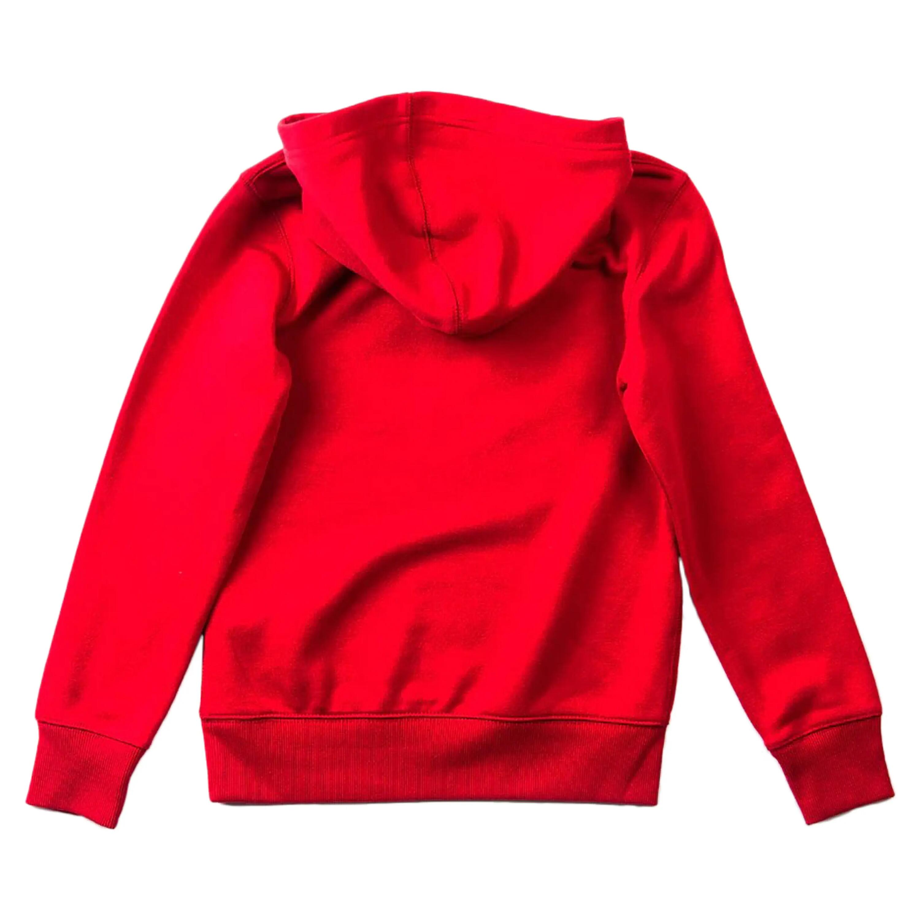 Felpa con cappuccio in pile per bambino Converse 9cc858 Rosso 2/3