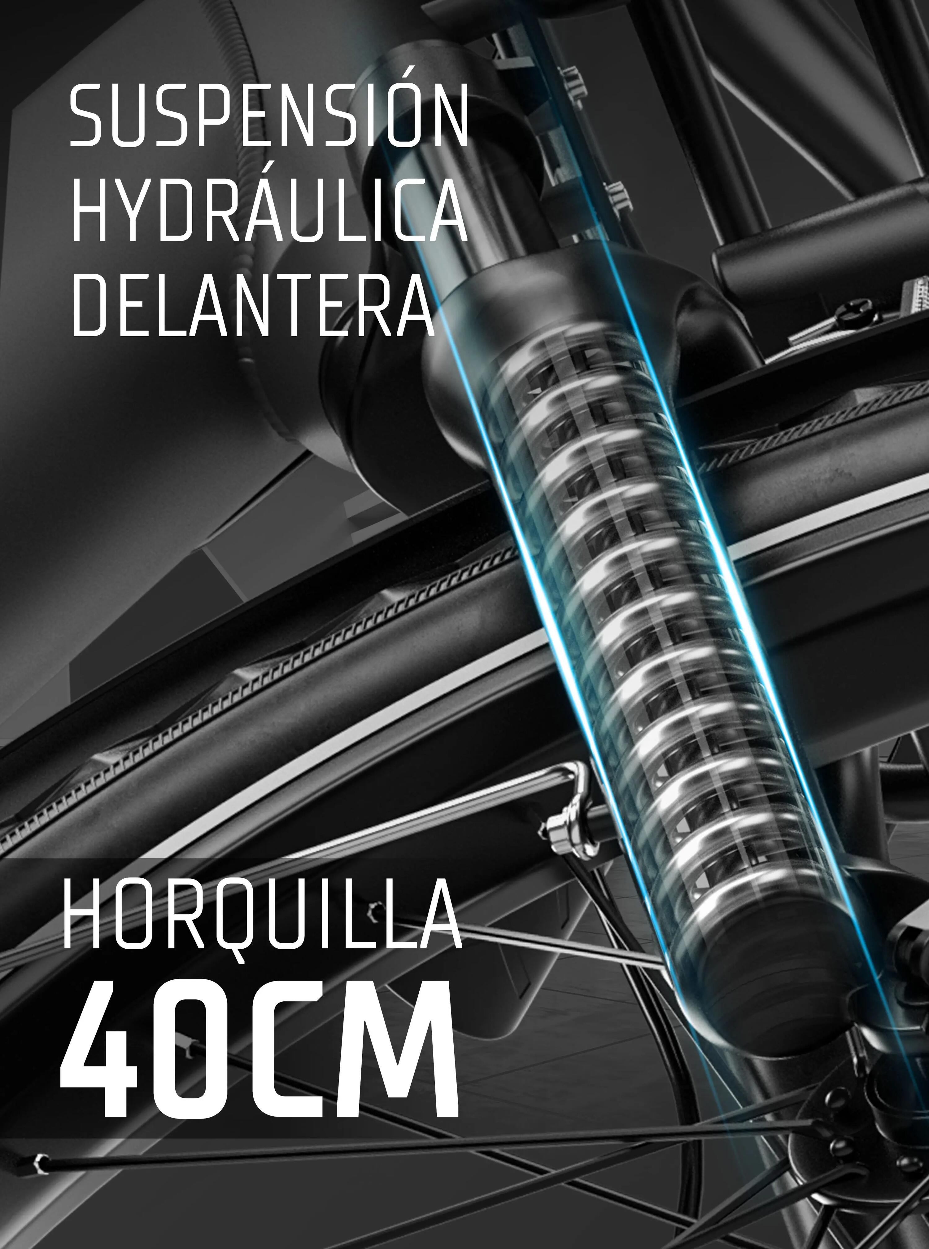 Bicicleta elétrica dobrável ZWheel Urban Realm, 250W, 45Nm, 13.5Ah, 130km, azul 9/11