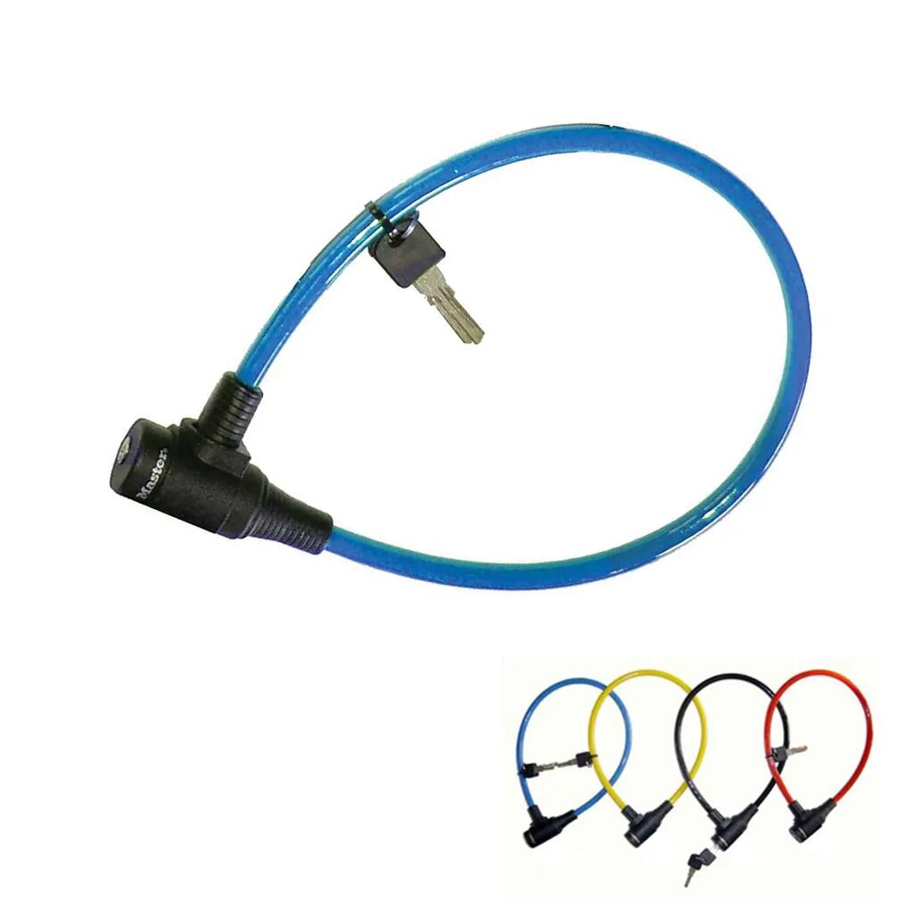Bike Cable Lock [Key] [65 cm Colourful Cable] [Outdoor] 8169EURDPRO